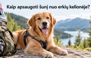 Kaip apsaugoti šunį nuo erkių kelionėje?