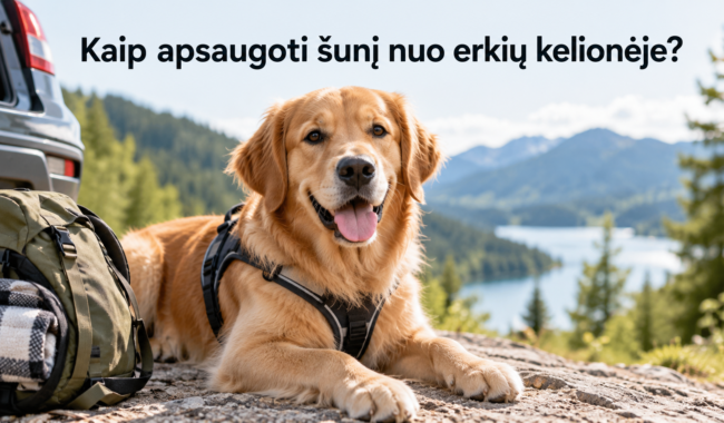 Kaip apsaugoti šunį nuo erkių kelionėje?